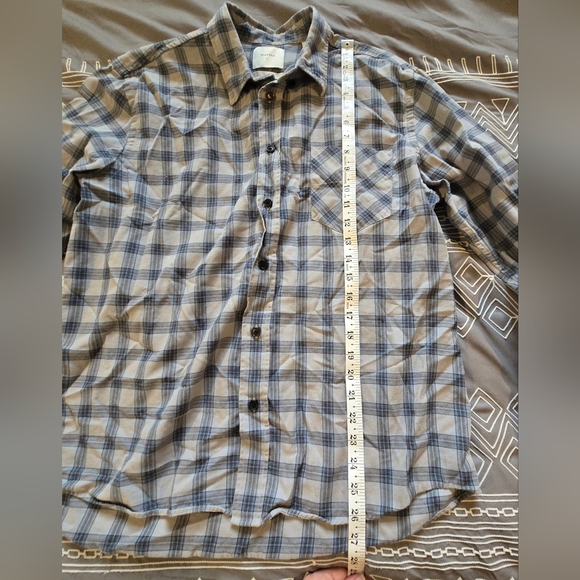 Billy Reid Men's Plaid Button Down Shirt Size Large - Picture 4 of 8